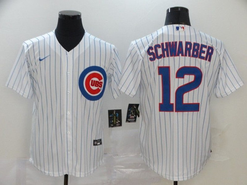 Chicago Cubs Kyle Schwarber #12 2020 Mlb White Jersey