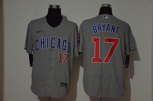 Chicago Cubs Kris Bryant #17 2020 Mlb Grey Jersey