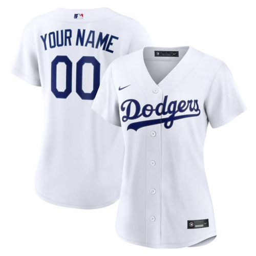 Women's Los Angeles Dodgers Nike White Home Replica Custom Jersey