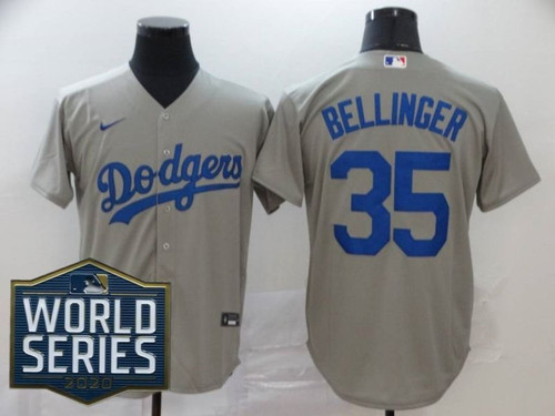 Los Angeles Dodgers Cody Bellinger #35 2020 Mlb Grey Jersey