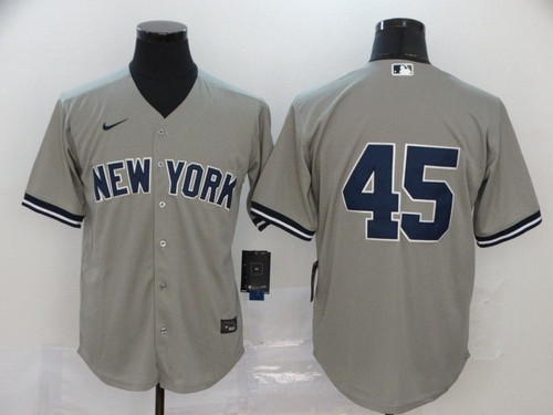 New York Yankees Gerrit Cole #45 2020 Mlb Grey Jersey