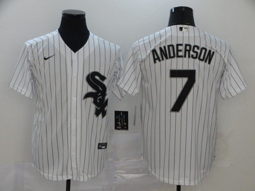 Chicago White Sox Tim Anderson #7 2020 Mlb White Jersey