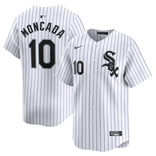 Men's Chicago White Sox Yoan Moncada Nike White Home Limited Player Jersey