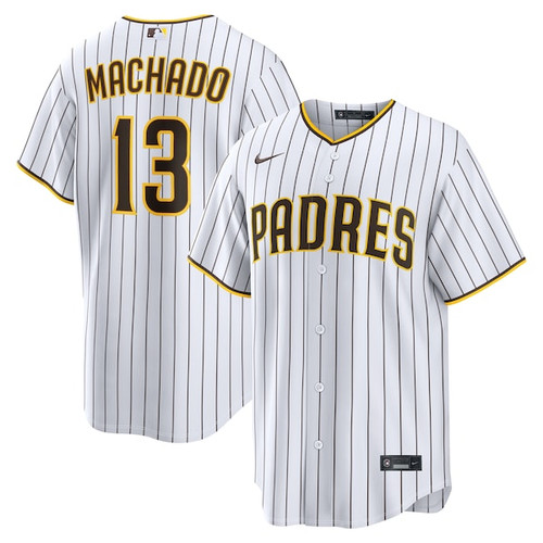 Men's San Diego Padres Manny Machado Nike White Home Replica Player Jersey