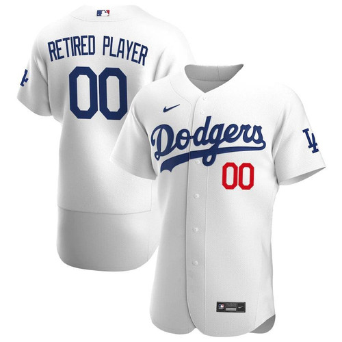 Mens Los Angeles Dodgers Nike Replica Replica White Home Pick-A-Player Retired Roster  Jersey