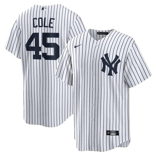Mens New York Yankees Gerrit Cole Nike Replica Replica White Home Replica Player Name Jersey