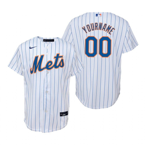 New York Mets #00 Any Name 2020 Alternate White Jersey Gift For Mets Fans