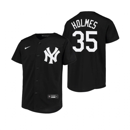 New York Yankees #35 Clay Holmes Collection 2020 Alternate Black Jersey Gift For Yankees Fans