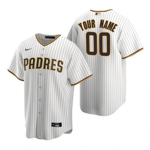 Mens San Diego Padres Personalized Name Number 2020 Home White Jersey Gift For Padres Fans