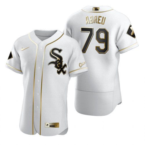 Chicago White Sox #79 Jose Abreu Mlb Golden Edition White Jersey Gift For White Sox Fans