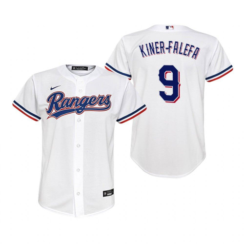 Texas Rangers #9 Isiah Kiner-Falefa 2020 White Jersey Gift For Rangers Fans