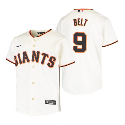 San Francisco Giants #9 Brandon Belt 2020 Alternate Cream Jersey Gift For Giants Fans