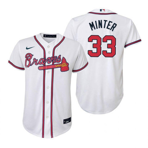 Atlanta Braves #33 A.J. Minter 2020 White Jersey Gift For Braves Fans