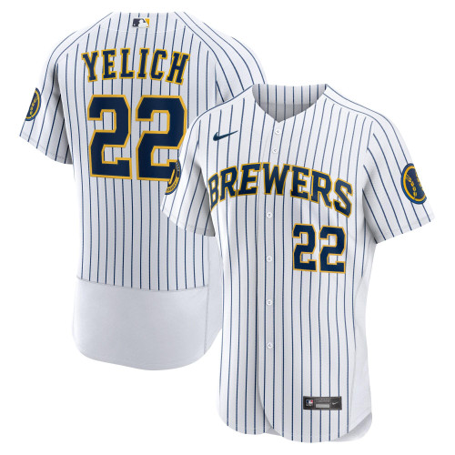 Christian Yelich Milwaukee Brewers Nike Replica Replica Alternate  Player Jersey - White
