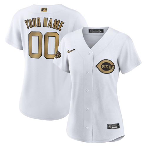 Cincinnati Reds Nike Replica Replica Women's 2022 MLB All-Star Game Replica Custom Jersey - White
