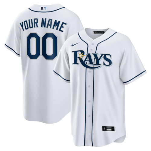 Tampa Bay Rays Nike Replica Replica Home Replica Custom Jersey - White