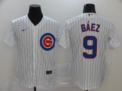 Chicago Cubs Javier Bï¿½Ez #9 2020 Mlb White Jersey