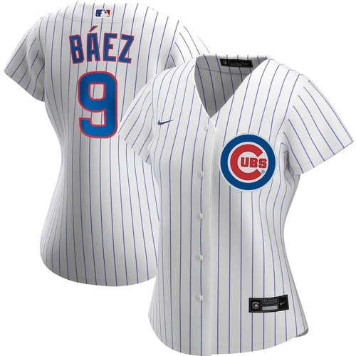 Javier Baez Chicago Cubs Wohome 2021 Replica Player White 3D Jersey