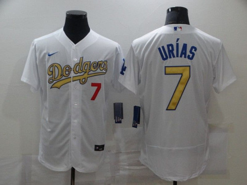 Los Angeles Dodgers Julio Urias #7 2020 Mlb White Jersey