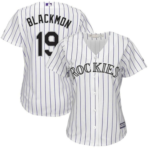 Charlie Blackmon Colorado Rockies Majestic Wocool Base Replica Player White 3D Jersey