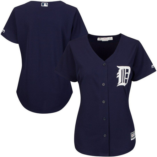 Detroit Tigers Majestic Womens Cool Base Jersey Jersey Navy 2021