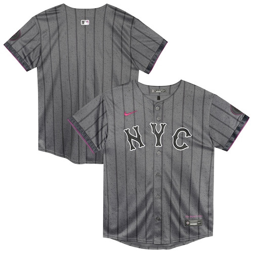 Preschool New York Mets  Nike Gray City Connect Jersey