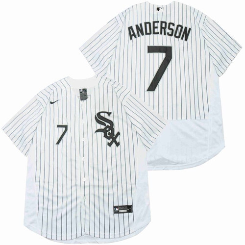 Chicago White Sox Tim Anderson #7 2020 Mlb White Jersey
