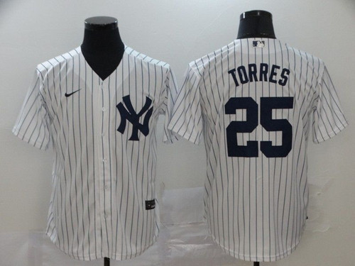 New York Yankees Gleyber Torres 25 2021 Mlb White Jersey Jersey
