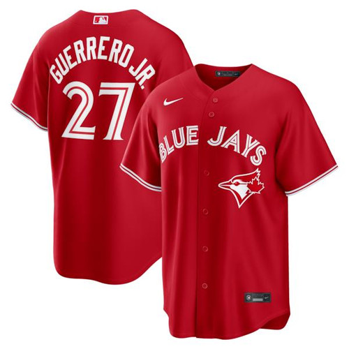 Men's Toronto Blue Jays Vladimir Guerrero Jr. Nike Red Canada Day Replica Jersey