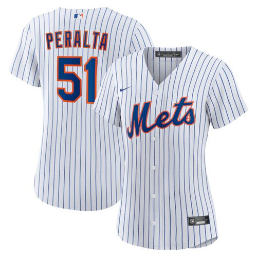 Women's New York Mets Freddy Peralta Nike White Home Replica Jersey