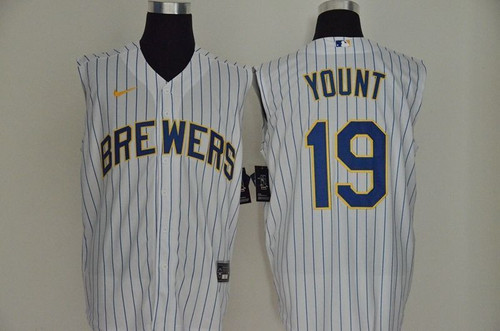 Milwaukee Brewers Robin Yount #19 2020 Mlb White Jersey