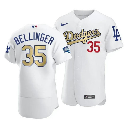 Los Angeles Dodgers Cody Bellinger #35 2021 Gold Program Jersey Men