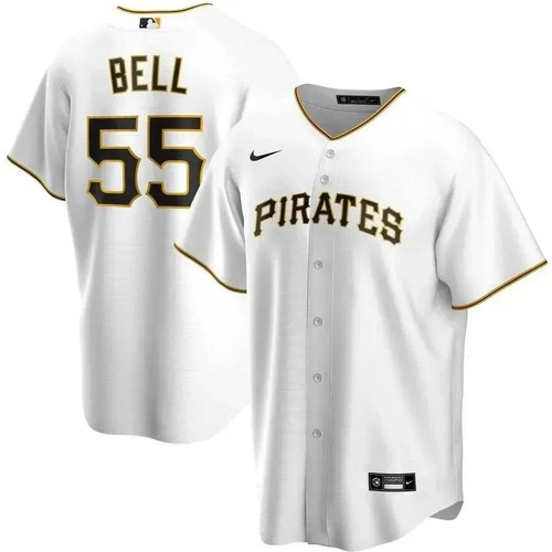 Josh Bell Pittsburgh Pirates Nike Replica Replica Home 2020 Replica Player Jersey – White