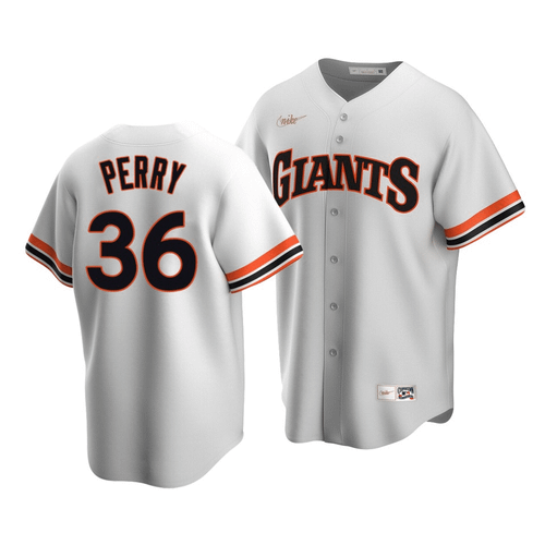 Men'S San Francisco Giants Gaylord Perry #36 Cooperstown Collection White Home Jersey