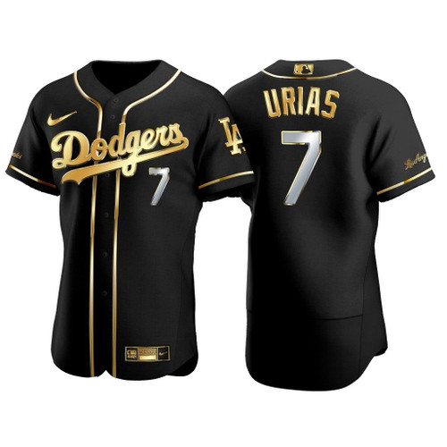 Julio Urias Los Angeles Dodgers 2021 Gold Program #7 Jersey Black Golden 