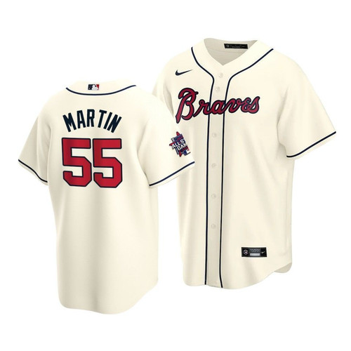 Atlanta Braves Chris Martin #55 2021 Mlb All-Star Game Patch Jersey Cream