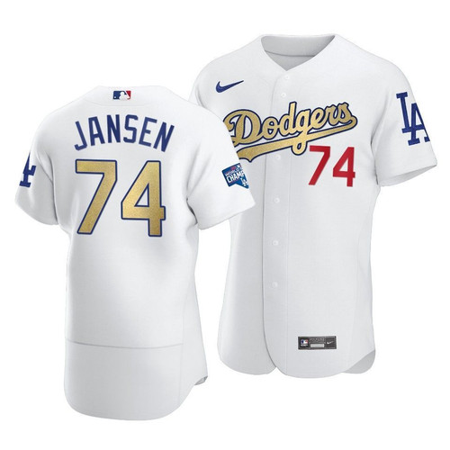 Los Angeles Dodgers Kenley Jansen #74 2021 Gold Program Jersey Men