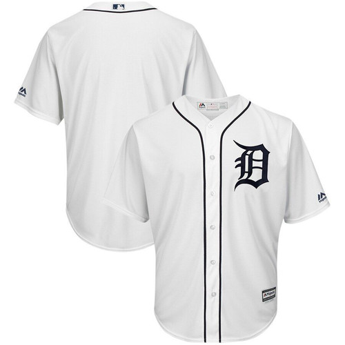 Detroit Tigers Majestic Official Cool Base Team Jersey White 2019