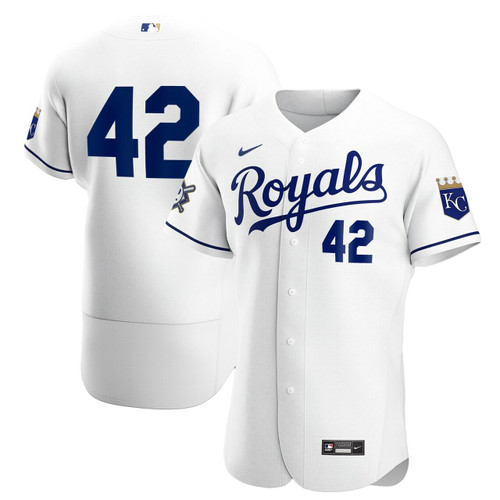 Men'S Kansas City Royals White Home Jackie Robinson Day Baseball Jersey Mlb Baseball Jersey1232