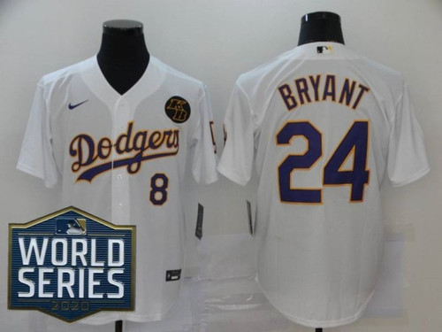 Los Angeles Dodgers Kris Bryant #24 2020 Mlb White Jersey