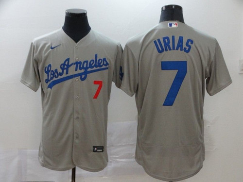 Los Angeles Dodgers Julio Urias #7 2020 Mlb Grey Jersey