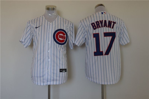 Chicago Cubs Kris Bryant #17 2020 Mlb White Jersey