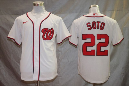 Juan Soto #22 Washington Nationals 2020 Mlb White Jersey