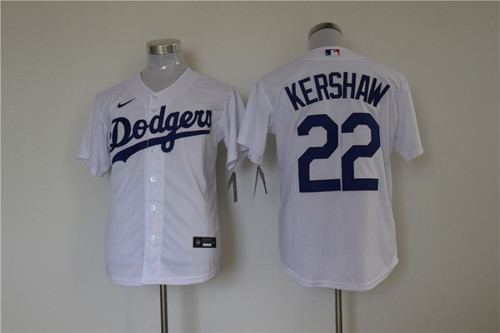 Los Angeles Dodgers Clayton Kershaw #22 2020 Mlb White Jersey