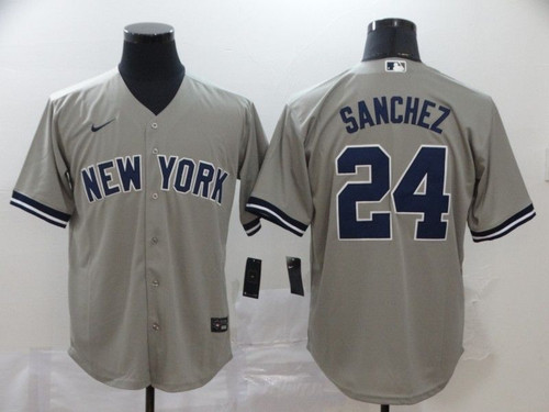 New York Yankees Gary Sanchez #24 2020 Mlb Grey Jersey