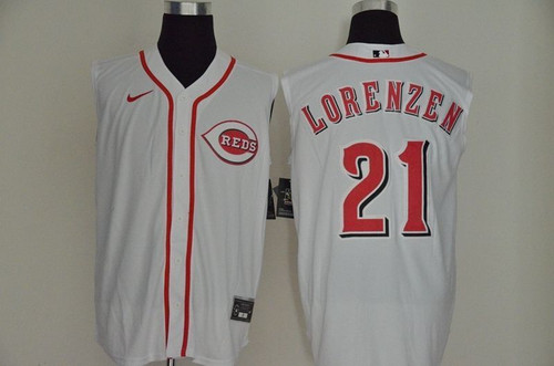 Cincinnati Reds Michael Lorenzen #21 2020 Mlb White Jersey