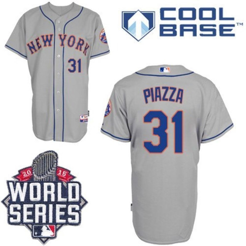New York Mets Mike Piazza #31 2020 Mlb Grey Jersey