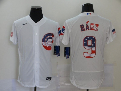 Chicago Cubs Javier Bï¿½Ez #9 2020 Mlb White Jersey