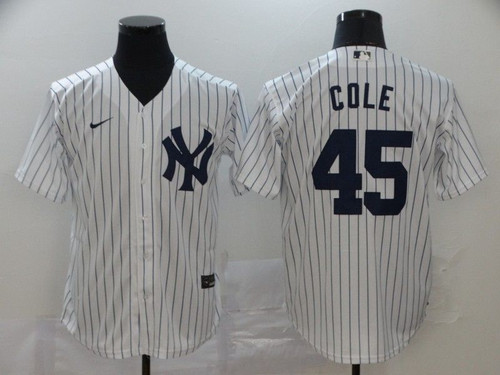 New York Yankees Gerrit Cole #45 2020 Mlb White Jersey