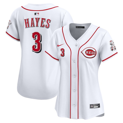 Women's Cincinnati Reds Ke'Bryan Hayes Nike White Home Limited Player Jersey